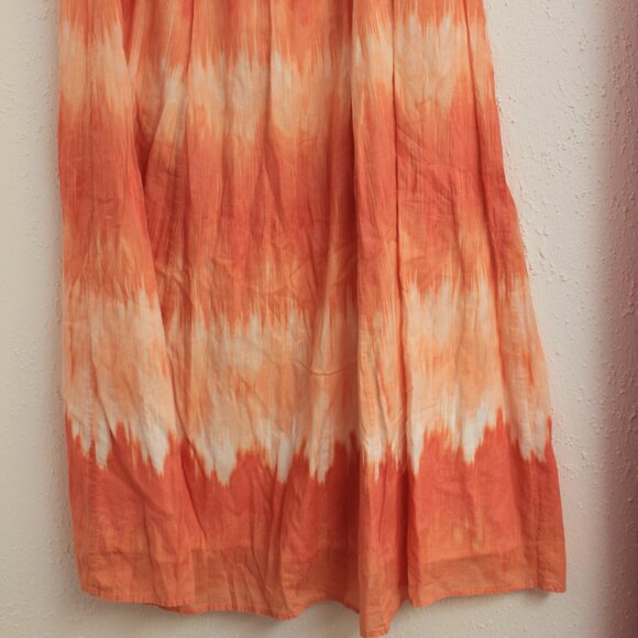 #425 Chico's Orange Cream-Colored Skirt Size 2 (12) - Picture 2 of 7